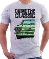 Drive The Classic Chevrolet Corvair 1st Gen 1960. T-shirt in White Color