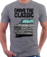 Drive The Classic Chevrolet Corvair 1st Gen 1961. T-shirt in Heather Grey Color