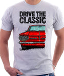 Drive The Classic Chevrolet Corvair 1st Gen 1962. T-shirt in White Color