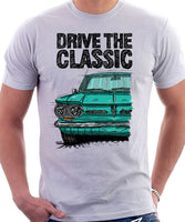 Drive The Classic Chevrolet Corvair 1st Gen 1962. T-shirt in White Color
