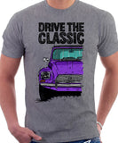 Drive The Classic Citroen Dyane Early Model (Black Roof). T-shirt in Heather Grey Colour