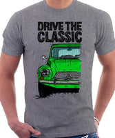 Drive The Classic Citroen Dyane Early Model. T-shirt in Heather Grey Colour