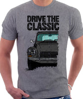 Drive The Classic Citroen Dyane Late Model (Black Roof). T-shirt in Heather Grey Colour