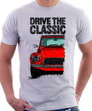 Drive The Classic Citroen Dyane Late Model (Black Roof). T-shirt in White Colour