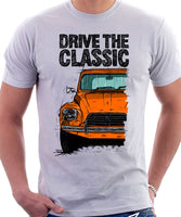 Drive The Classic Citroen Dyane Late Model. T-shirt in White Colour