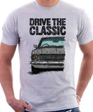 Drive The Classic Ford Cortina Mk2 Black Grille. T-shirt in White Colour