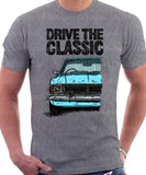 Drive The Classic Ford Cortina Mk2 Bumper Halogen. T-shirt in Heather Grey Colour
