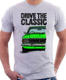 Drive The Classic Ford Cortina Mk2 Bumper Halogen. T-shirt in White Colour