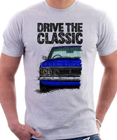 Drive The Classic Ford Cortina Mk2 Grille Halogen. T-shirt in White Colour