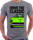 Drive The Classic Datsun 240Z/260Z. T-shirt in Heather Grey Colour