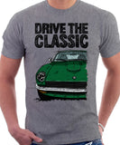 Drive The Classic Datsun 240Z/260Z. T-shirt in Heather Grey Colour