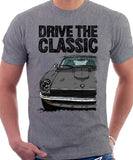 Drive The Classic Datsun 240Z/260Z. T-shirt in Heather Grey Colour