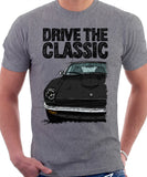 Drive The Classic Datsun 240Z/260Z. T-shirt in Heather Grey Colour