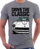 Drive The Classic Datsun 240Z/260Z. T-shirt in Heather Grey Colour