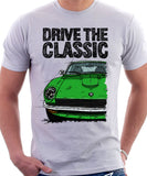 Drive The Classic Datsun 240Z/260Z. T-shirt in White Colour