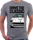 Drive The Classic Datsun 260Z/280Z. T-shirt in Heather Grey Colour