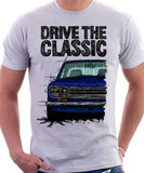 Drive The Classic Datsun 510/1600 Grille Version 1. T-shirt in White Colour