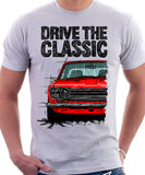 Drive The Classic Datsun 510/1600 Grille Version 1. T-shirt in White Colour