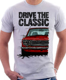 Drive The Classic Datsun 510/1600 Grille Version 1. T-shirt in White Colour