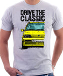 Drive The Classic Fiat Cinquecento Sporting. T-shirt in White Colour