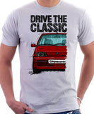 Drive The Classic Fiat Cinquecento Sporting. T-shirt in White Colour