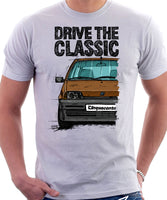 Drive The Classic Fiat Cinquecento. T-shirt in White Colour