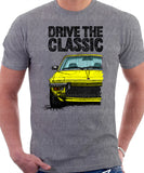 Drive The Classic Fiat X1/9 Early Model. T-shirt in Heather Grey Colour