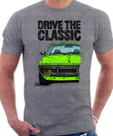 Drive The Classic Fiat X1/9 US Model. T-shirt in Heather Grey Colour