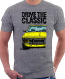 Drive The Classic Fiat X1/9 US Model. T-shirt in Heather Grey Colour