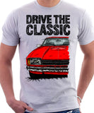 Drive The Classic Ford Capri Mk2. T-shirt in White Colour