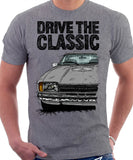 Drive The Classic Ford Capri Mk2. T-shirt in Heather Grey Colour