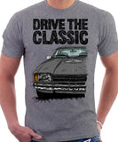 Drive The Classic Ford Capri Mk2. T-shirt in Heather Grey Colour