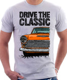 Drive The Classic Ford Cortina Mk1 Late Model. T-shirt in White Colour