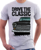 Drive The Classic Ford Cortina Mk1 Late Model. T-shirt in White Colour