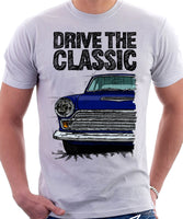Drive The Classic Ford Cortina Mk1 Late Model. T-shirt in White Colour