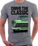 Drive The Classic Ford Lotus Cortina Mk1 Early Model. T-shirt in Heather Grey Colour
