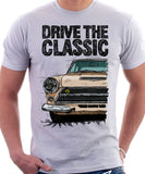 Drive The Classic Ford Lotus Cortina Mk1 Early Model. T-shirt in White Colour