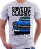 Drive The Classic Ford Lotus Cortina Mk1 Early Model. T-shirt in White Colour