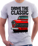 Drive The Classic Ford Lotus Cortina Mk1 Early Model. T-shirt in White Colour