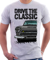 Drive The Classic Ford Lotus Cortina Mk1 Early Model. T-shirt in White Colour