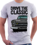 Drive The Classic Ford Lotus Cortina Mk1 Early Model. T-shirt in White Colour