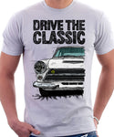 Drive The Classic Ford Lotus Cortina Mk1 Early Model. T-shirt in White Colour