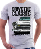 Drive The Classic Ford Lotus Cortina Mk1 Early Model. T-shirt in White Colour