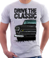 Drive The Classic Ford Lotus Cortina Mk1 Early Model. T-shirt in White Colour