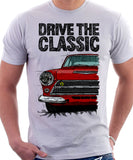 Drive The Classic Ford Lotus Cortina Mk1 Early Model. T-shirt in White Colour