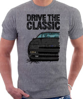 Drive The Classic Ford Probe 1.  Front Version 1. T-shirt in Heather Grey Colour