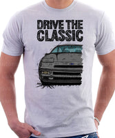 Drive The Classic Ford Probe 1.  Front Version 1. T-shirt in White Colour