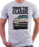 Drive The Classic Ford Probe 1.  Front Version 1. T-shirt in White Colour