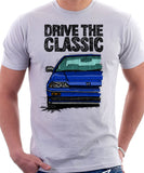 Drive The Classic Honda CRX Si 1st Gen . T-shirt in White Color.