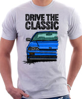 Drive The Classic Honda CRX Si 1st Gen . T-shirt in White Color.